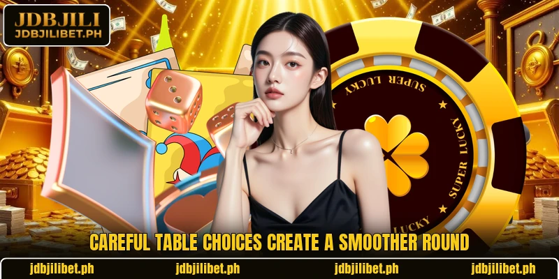 Careful table choices create a smoother round Careful table choices create a smoother round