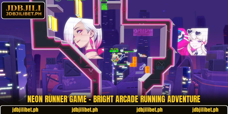 Neon Runner Game – Bright Arcade Running Adventure