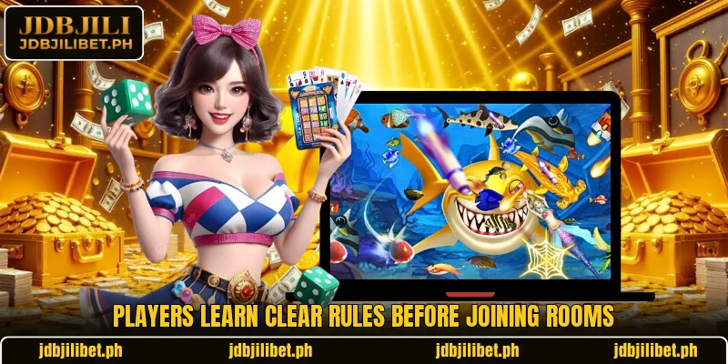 Players learn clear rules before joining rooms