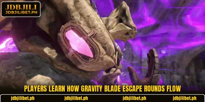 Players learn how Gravity Blade Escape rounds flow