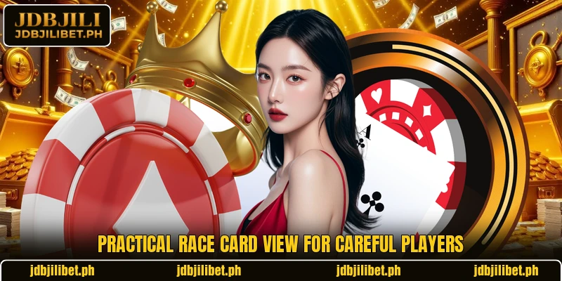 Practical race card view for careful players Practical race card view for careful players