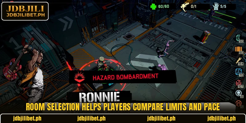 Room selection helps players compare limits and pace Room selection helps players compare limits and pace