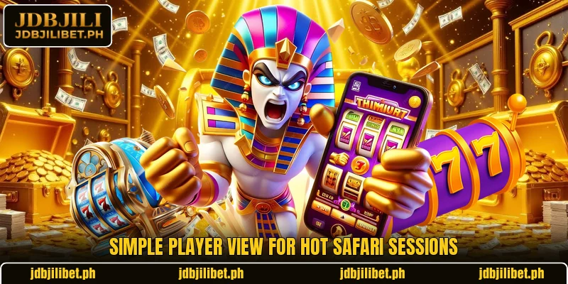 Simple player view for Hot Safari sessions