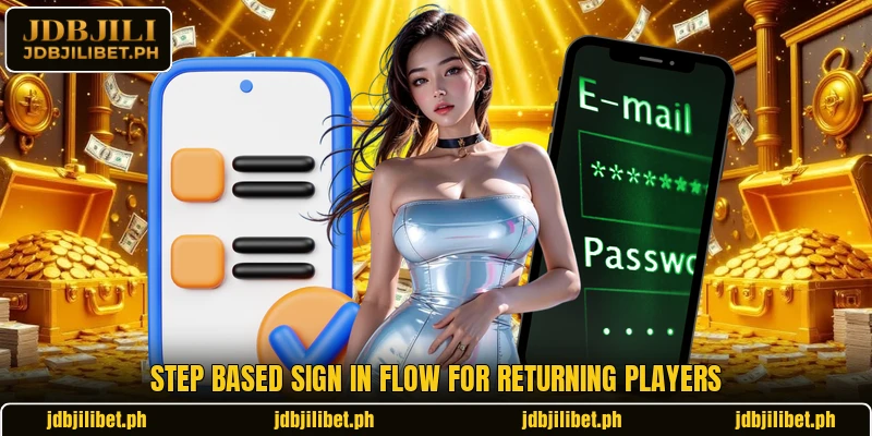 Step based sign in flow for returning players Step based sign in flow for returning players